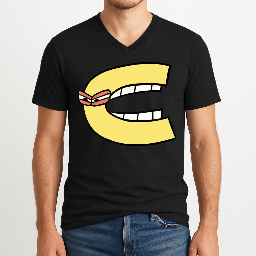 Alphabet Lore C V-Neck T-Shirt