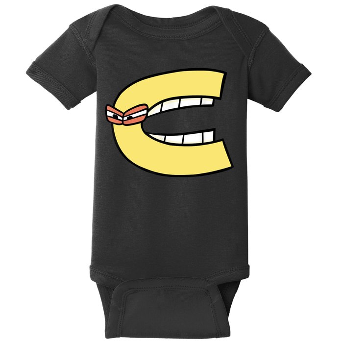 Alphabet Lore C Baby Bodysuit