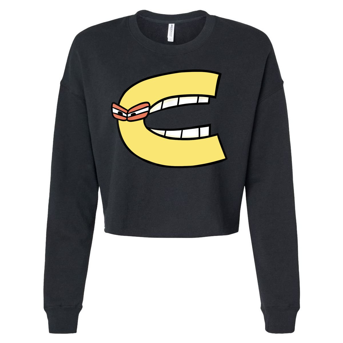 Alphabet Lore C Cropped Pullover Crew
