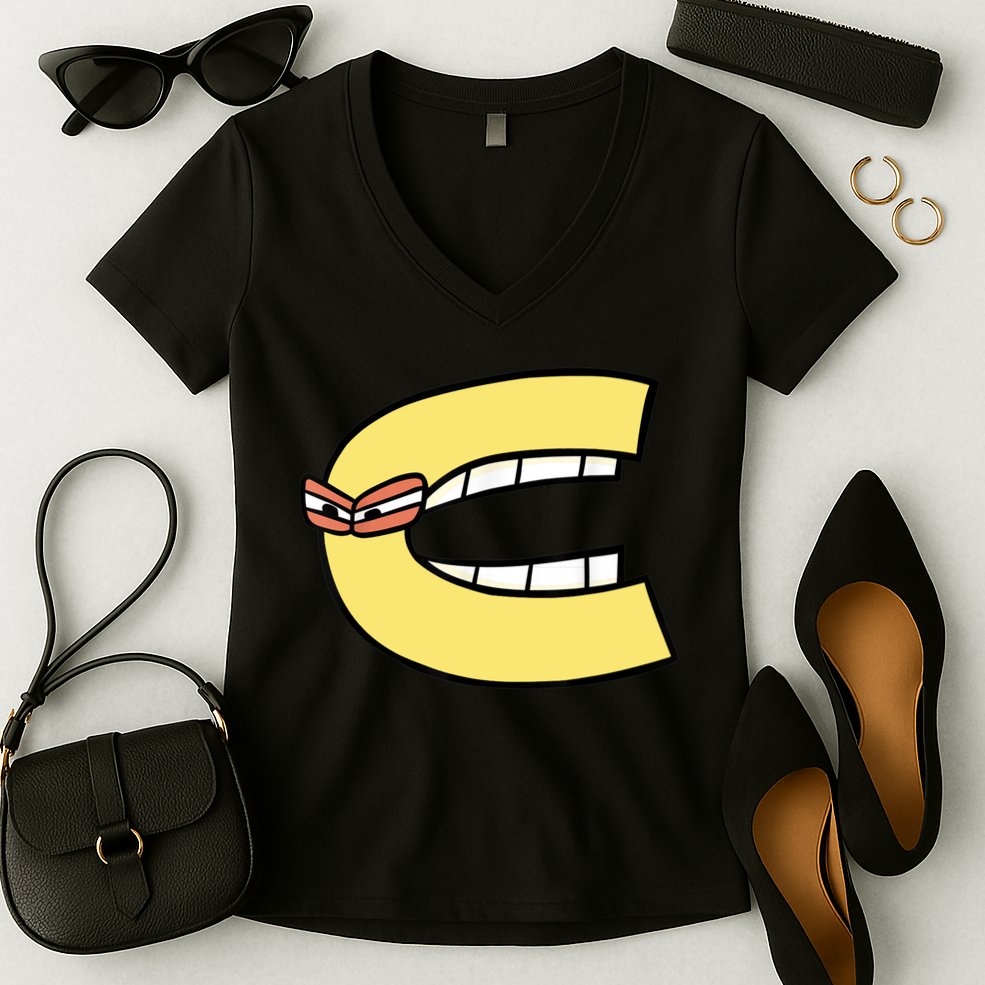 Alphabet Lore C Women's V-Neck T-Shirt