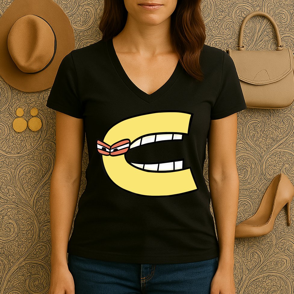Alphabet Lore C Women's V-Neck T-Shirt