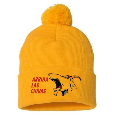 Arriba Las Chivas Pom Pom 12in Knit Beanie