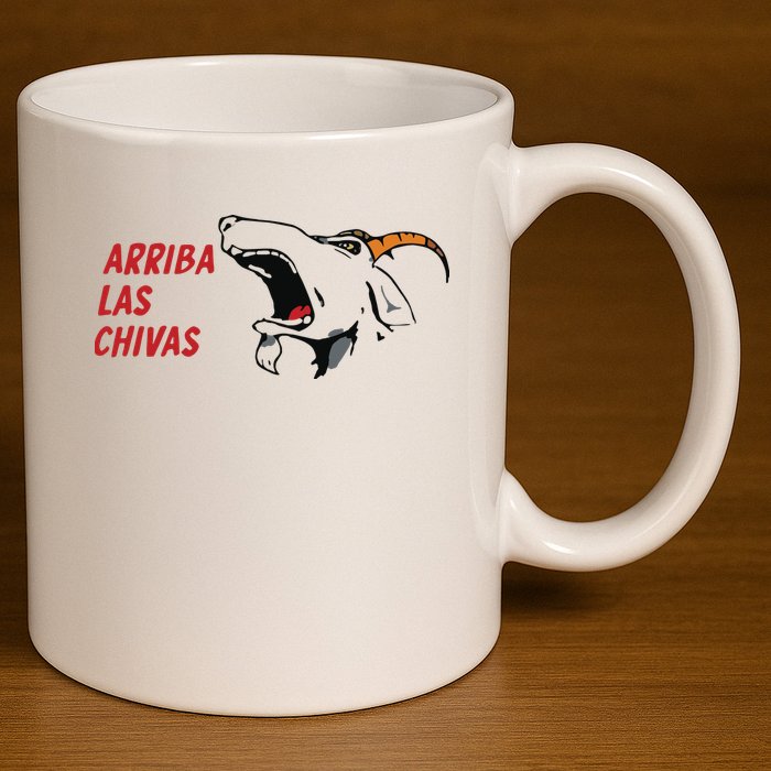 Arriba Las Chivas 11oz C Handle Ceramic Mug