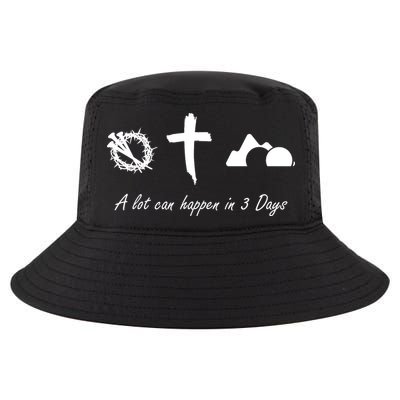 A Lot Can Happen In 3 Days Jesus Cross Easter Christian Cool Comfort Performance Bucket Hat