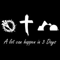 A Lot Can Happen In 3 Days Jesus Cross Easter Christian Backpack