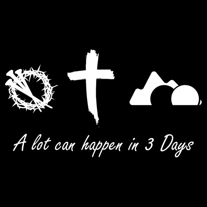 A Lot Can Happen In 3 Days Jesus Cross Easter Christian Backpack