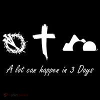 A Lot Can Happen In 3 Days Jesus Cross Easter Christian Mesh Reversible Basketball Jersey Tank