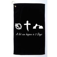 A Lot Can Happen In 3 Days Jesus Cross Easter Christian Golf Towel