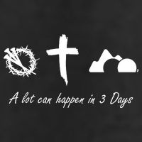 A Lot Can Happen In 3 Days Jesus Cross Easter Christian Golf Towel