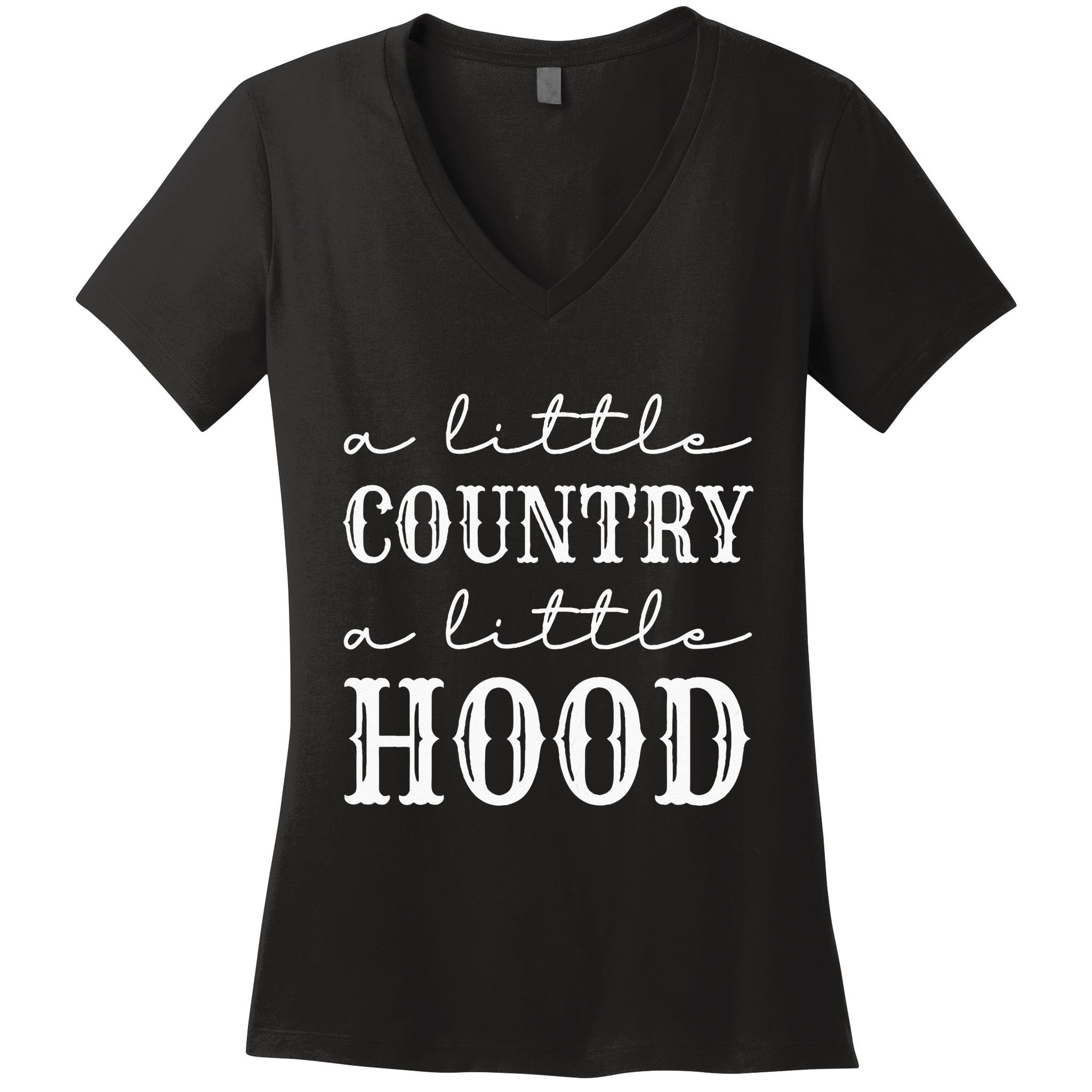 A Little CountryA Little Hood Southern Women's V-Neck T-Shirt