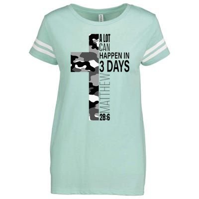 A Lot Can Happen In 3 Days Christian Easter Cross Enza Ladies Jersey Football T-Shirt