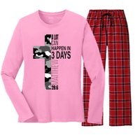 A Lot Can Happen In 3 Days Christian Easter Cross Women's Long Sleeve Flannel Pajama Set 