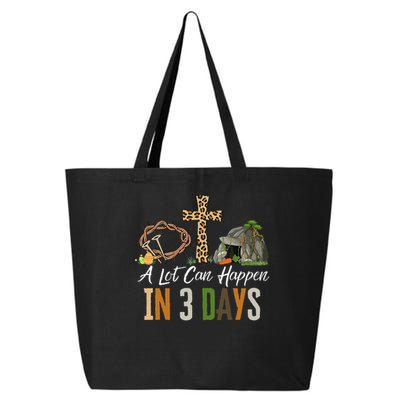 A Lot Can Happen In 3 Days Easter Religious Women 25L Jumbo Tote