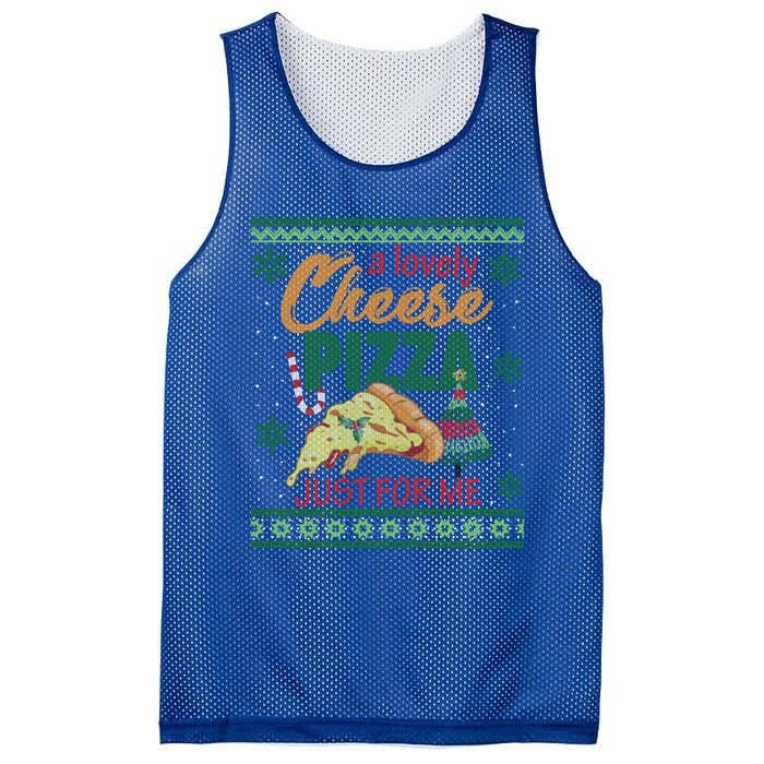 A Lovely Cheese Pizza Just For Me Alone Home Christmas Gift Mesh Reversible Basketball Jersey Tank