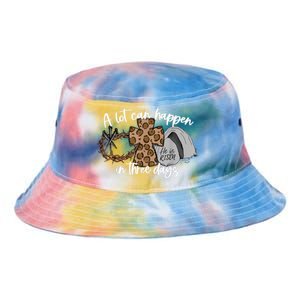 A Lot Can Happen In Three Days Women Men Christian Easter Tie Dye Newport Bucket Hat