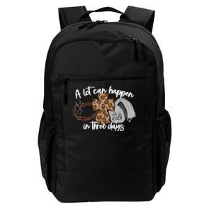 A Lot Can Happen In Three Days Women Men Christian Easter Daily Commute Backpack