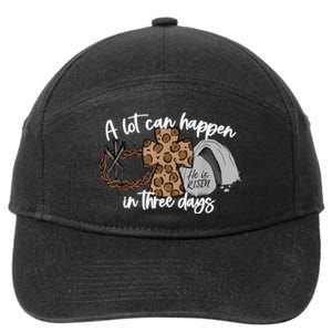 A Lot Can Happen In Three Days Women Men Christian Easter 7-Panel Snapback Hat