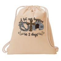 A Lot Can Happen in 3 Days Christian Easter Day Religious Drawstring Bag