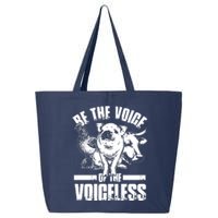 Animal Lover Chicken Pig Cow Vegan 25L Jumbo Tote