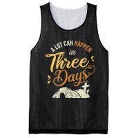 A lot Can Happen In 3 Day Easter Christian Mesh Reversible Basketball Jersey Tank