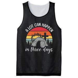 A Lot Can Happen In Three Days Easter Jesus Mesh Reversible Basketball Jersey Tank