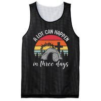 A Lot Can Happen In Three Days Easter Jesus Mesh Reversible Basketball Jersey Tank