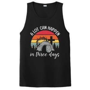 A Lot Can Happen In Three Days Easter Jesus PosiCharge Competitor Tank