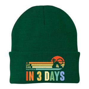 A Lot Can Happen In 3 Days Retro Sunset Knit Cap Winter Beanie