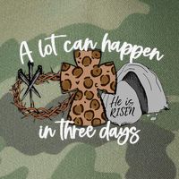 A Lot Can Happen In Three Days Women Christian Easter Legacy Tie Dye Trucker Hat