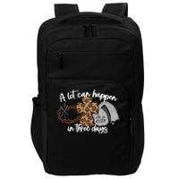 A Lot Can Happen In Three Days Women Christian Easter Impact Tech Backpack