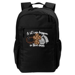 A Lot Can Happen In Three Days Women Christian Easter Daily Commute Backpack