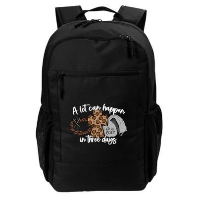 A Lot Can Happen In Three Days Women Christian Easter Backpack