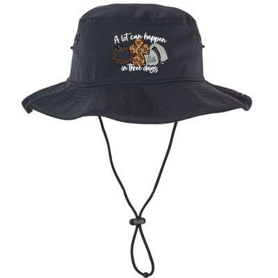 A Lot Can Happen In Three Days Women Christian Easter Bucket Hat