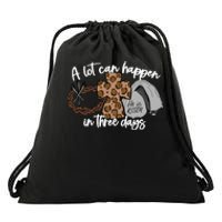 A Lot Can Happen In Three Days Women Christian Easter Drawstring Bag