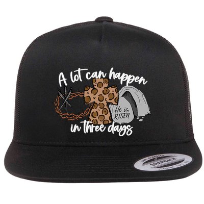 A Lot Can Happen In Three Days Women Christian Easter Flatbill Hat