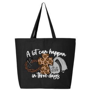 A Lot Can Happen In Three Days Women Christian Easter 25L Jumbo Tote