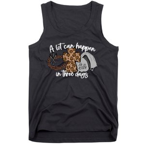 A Lot Can Happen In Three Days Women Christian Easter Tank Top