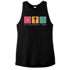 A Lot Can Happen In 3 Days Easter Ladies PosiCharge Tri-Blend Wicking Tank