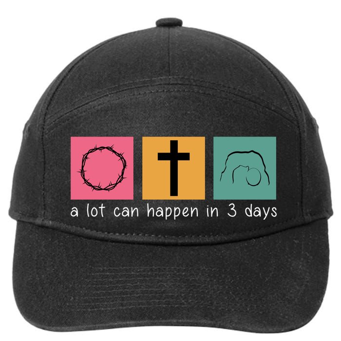 A Lot Can Happen In 3 Days Easter 7-Panel Snapback Hat