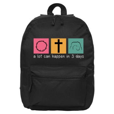 A Lot Can Happen In 3 Days Easter 16 in Basic Backpack