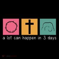 A Lot Can Happen In 3 Days Easter Pom Pom 12in Knit Beanie