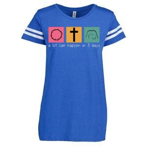 A Lot Can Happen In 3 Days Easter Enza Ladies Jersey Football T-Shirt