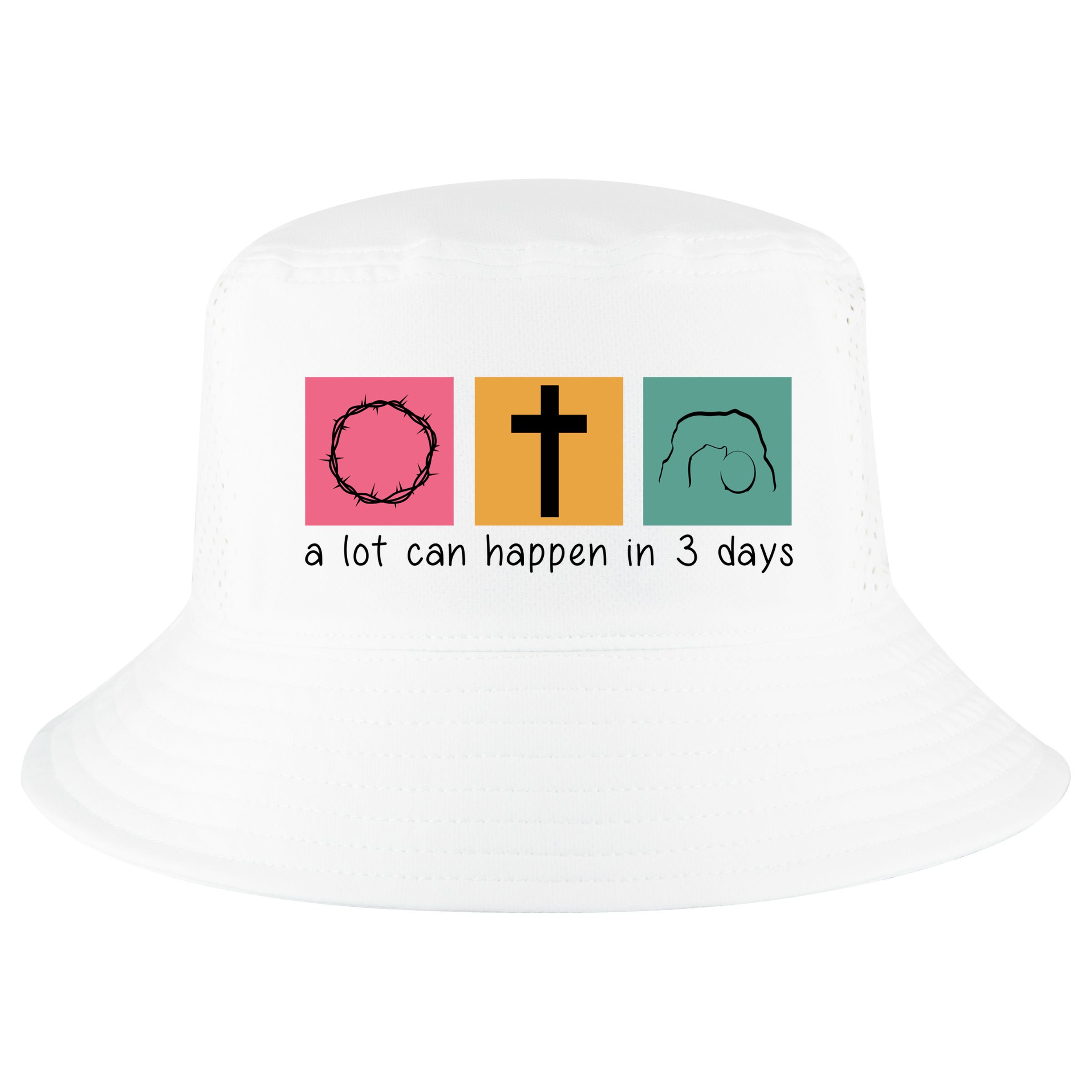 A Lot Can Happen In 3 Days Easter Cool Comfort Performance Bucket Hat