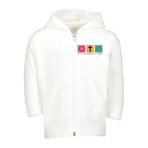 A Lot Can Happen In 3 Days Easter Toddler Zip Fleece Hoodie