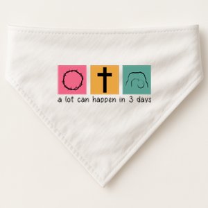 A Lot Can Happen In 3 Days Easter USA-Made Doggie Bandana