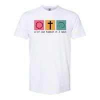 A Lot Can Happen In 3 Days Easter Softstyle CVC T-Shirt