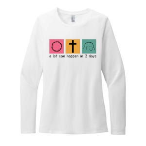 A Lot Can Happen In 3 Days Easter Womens CVC Long Sleeve Shirt