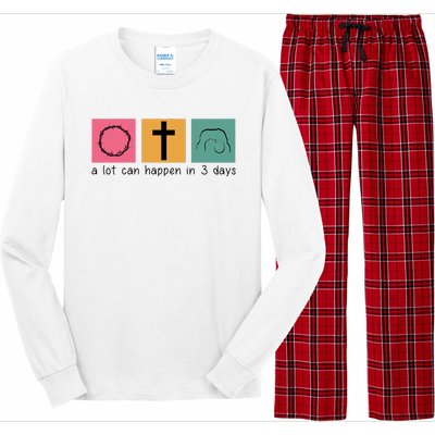 A Lot Can Happen In 3 Days Easter Long Sleeve Pajama Set