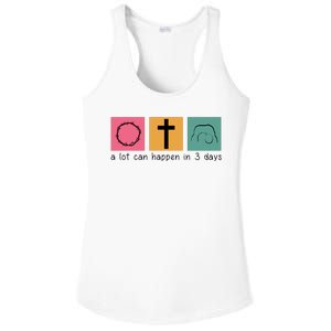 A Lot Can Happen In 3 Days Easter Ladies PosiCharge Competitor Racerback Tank