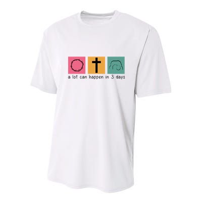 A Lot Can Happen In 3 Days Easter Youth Performance Sprint T-Shirt